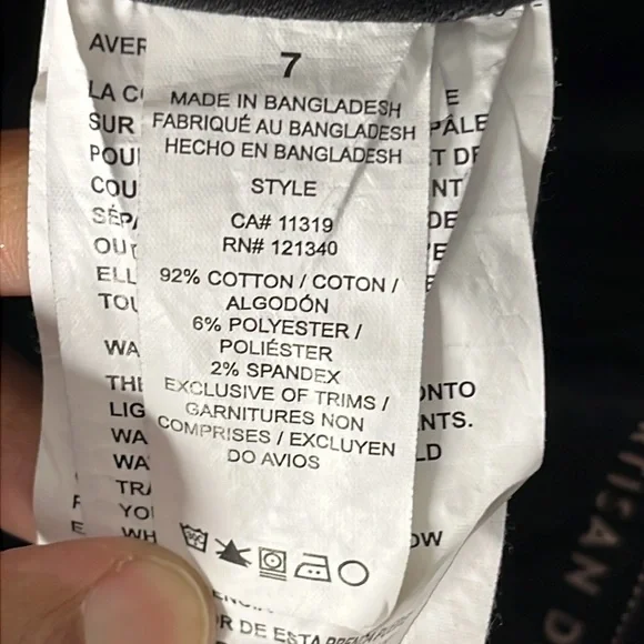 GARAGE Black High Rise Distressed Skinny Jeggings Size 7 - Picture 8 of 8